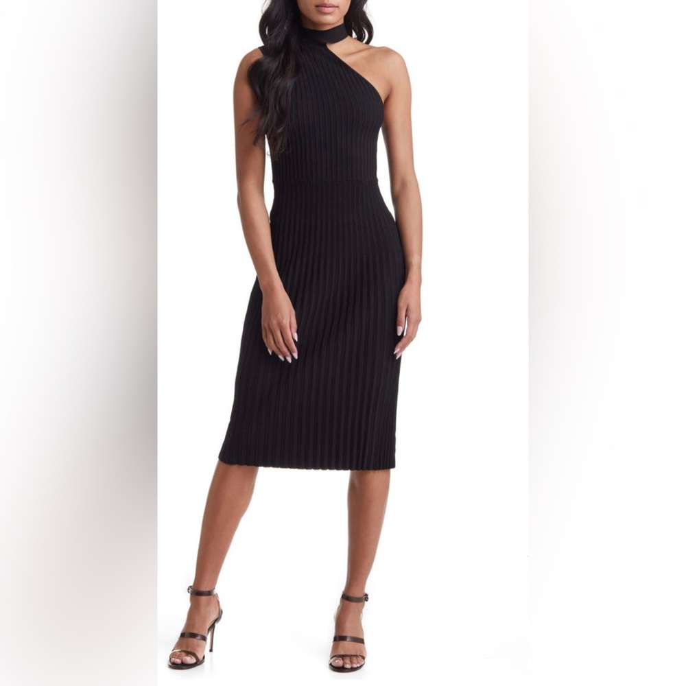 Vici - One Shoulder Plissé Dress - NWT - Small